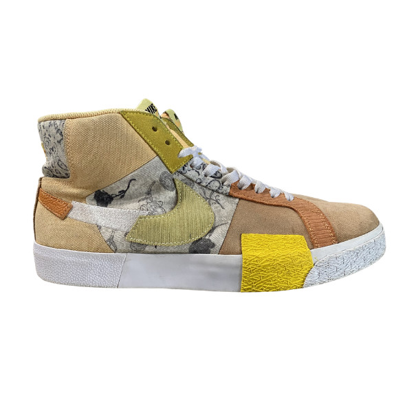 Nike Sz 11.5 Zoom Blazer Premium SB Mid Paisley Citron Melon Tint DM0859-800