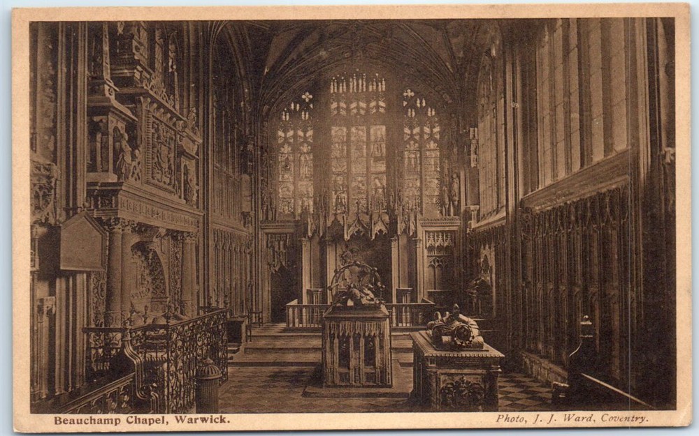 Postcard - Beauchamp Chapel, Warwick, England