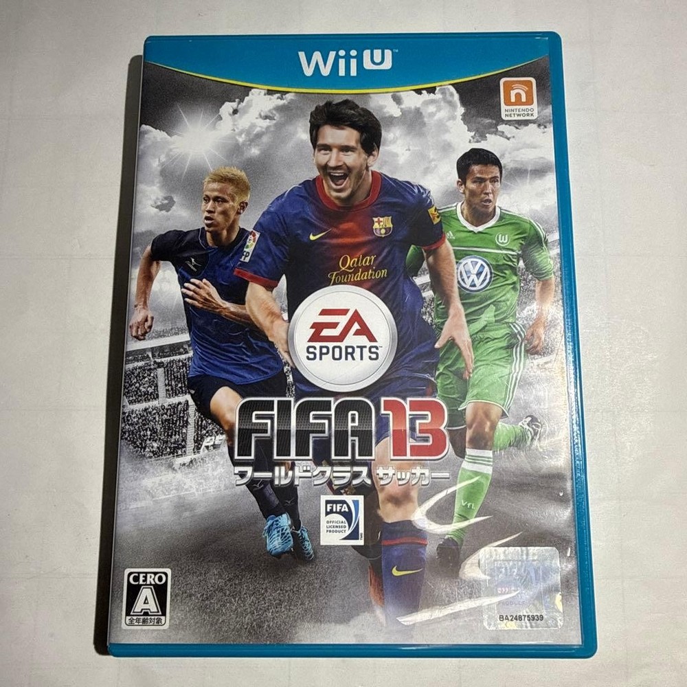 FIFA 13 World Class Soccer Wii U Used Tested Japanese ver with Case Nintendo