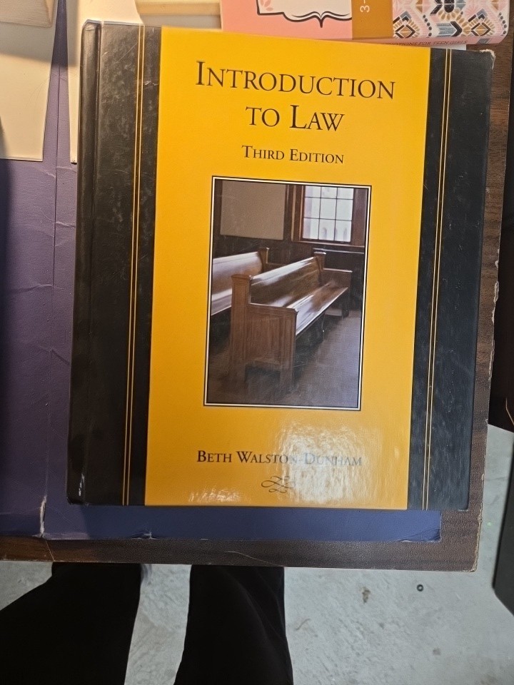 Introduction To Law - Hardcover By Walston-Dunham, Beth - GOOD