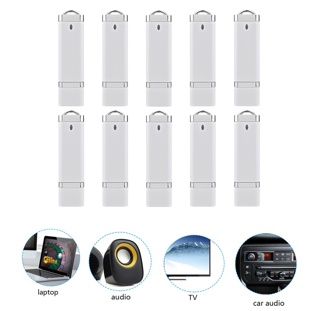 Kootion 10-Pack 4GB USB 2.0 Flash Drives Memory Sticks External Storage