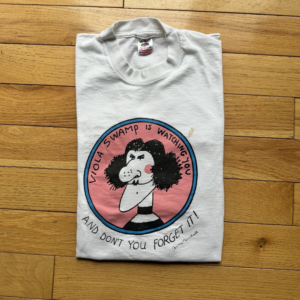 Vintage 90s Miss Nelspn Viola Swamp Tee Shirt mens size XL FOTL 80s 90s