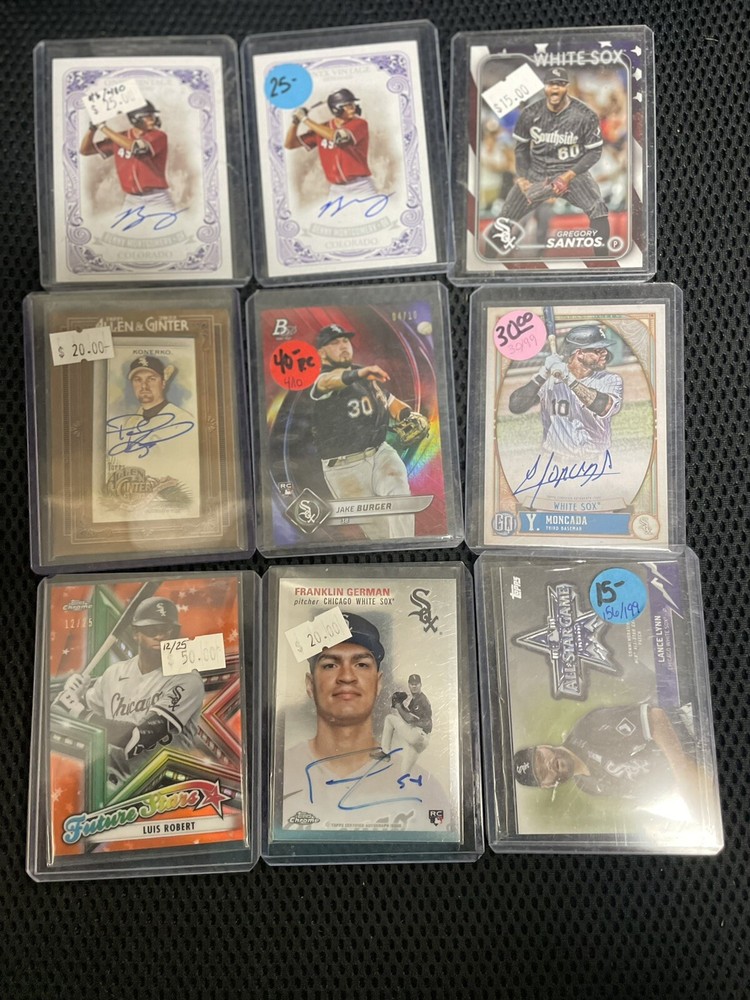 Chicago White Sox 1000+ Card Lot Rookies Autos Relics #'d Thomas Sale Abreu Sosa