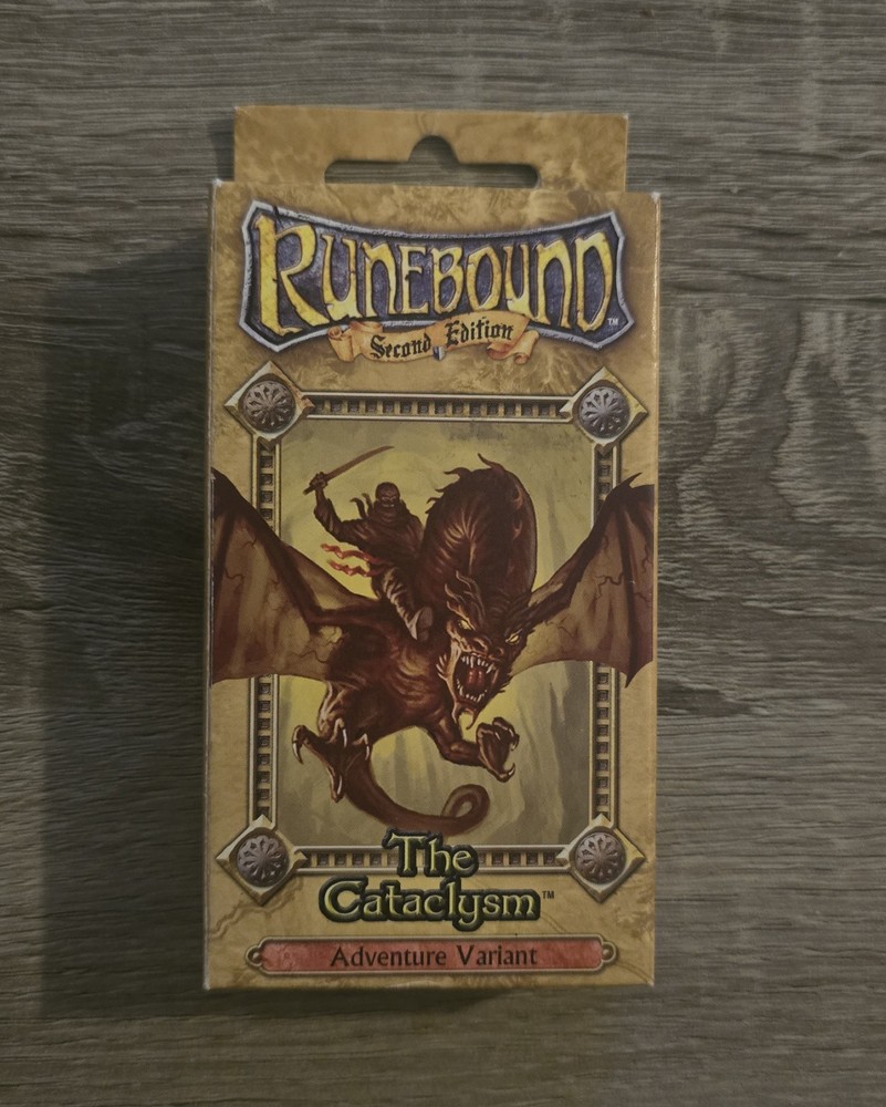 Runebound  2nd Second Edition The Cataclysm Adventure Variant Open Box