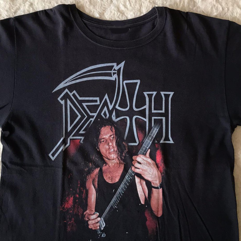 Chuck schuldiner (death band) tee, heath metal band t-shirt