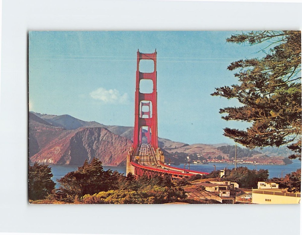 Postcard Golden Gate Bridge San Francisco California USA