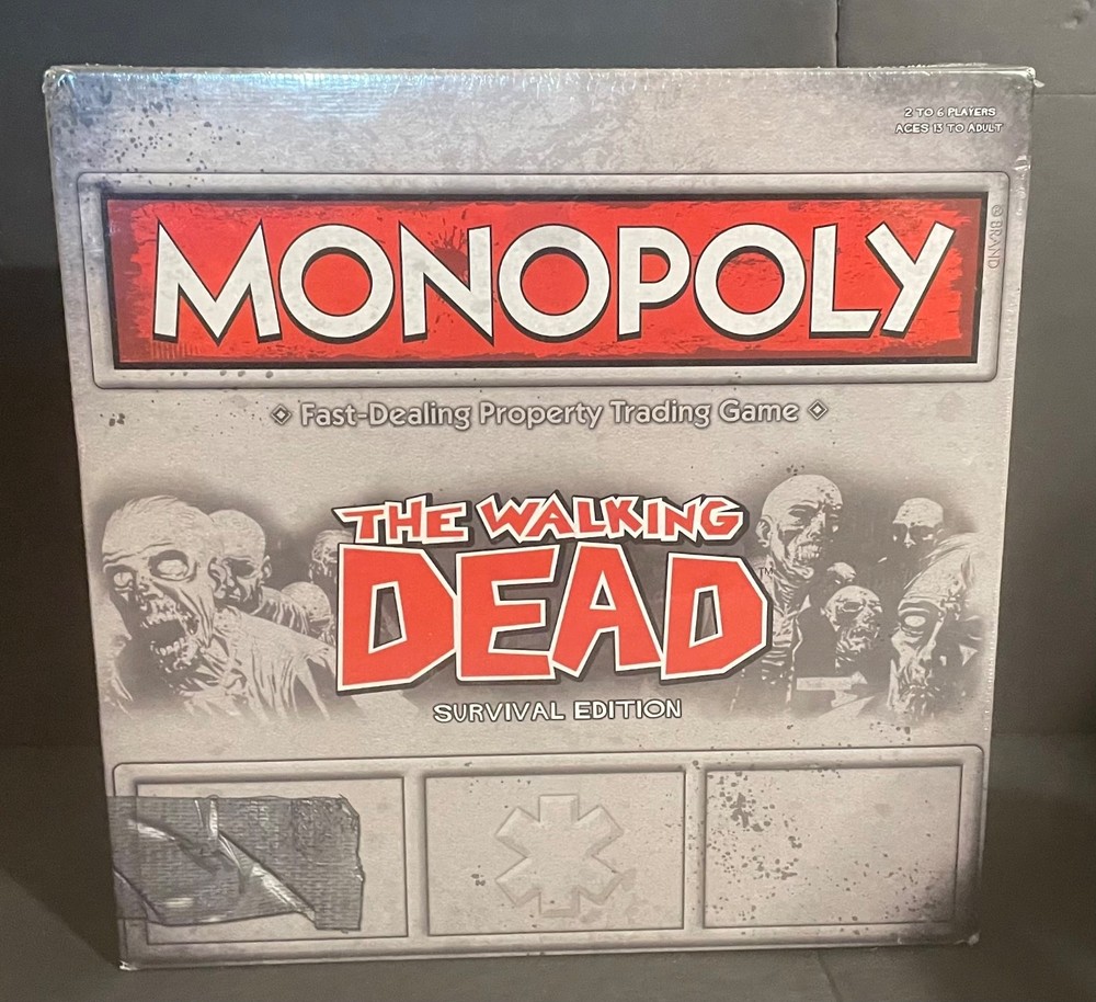 Monopoly 2013 New & Sealed Game The Walking Dead Survival Edition AMC