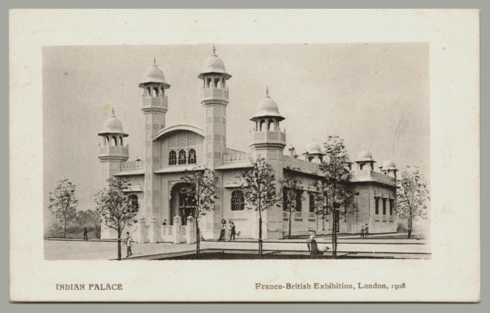 Indian Palace Franco-British Exhibition London RPPC 1908 Official Postcard