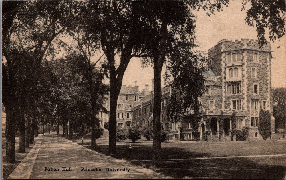 Patton Hall Princeton University NJ Vintage Postcard 1941 Albertype RPPC