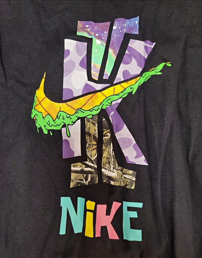 Nike The Nike Tee Kyrie Men's Black Graphic Crewneck T-Shirt Size L