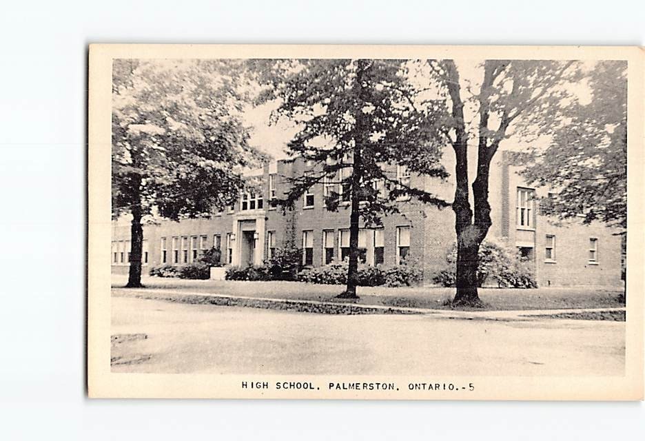 Postcard High School Palmerston Ontario Canada