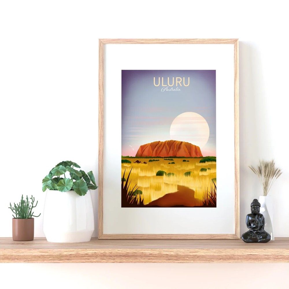 Uluru, Ayers Rock Australia Poster Premium Quality Choose your Size