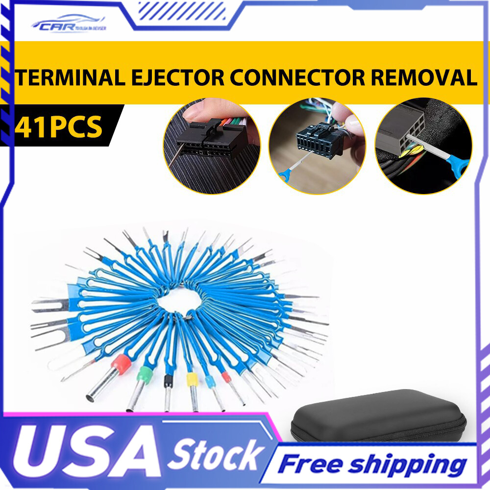 41pcs Puller Pin Ejector Kit Car Wire Terminal Removal Tool with Protective Bag