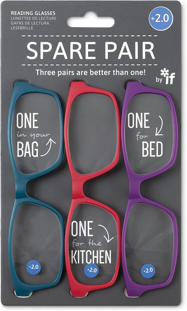 IF Spare Pair - Reading Glasses (Brights) +2.0