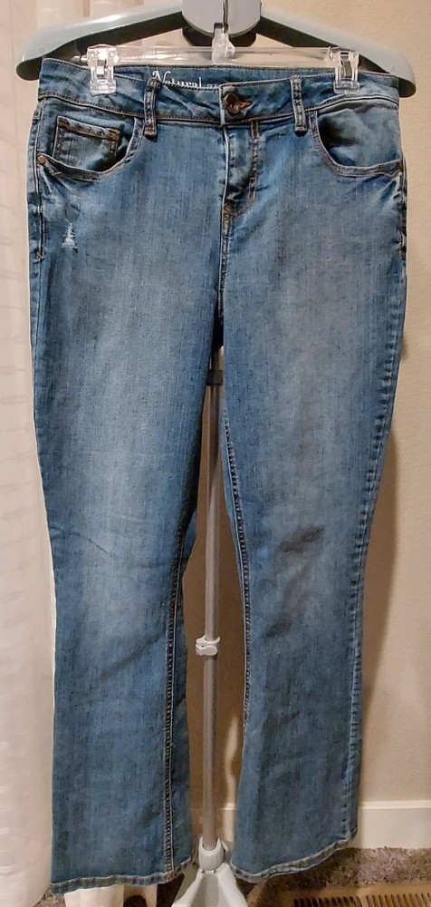 Natural Reflections Jeans Women's Size 8 Blue Classic Denim Stretch Distressed