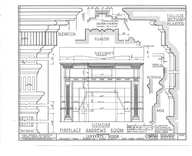 Lefferts House,Prospect Park,Brooklyn,Kings County,NY,New York,HABS,Survey,26
