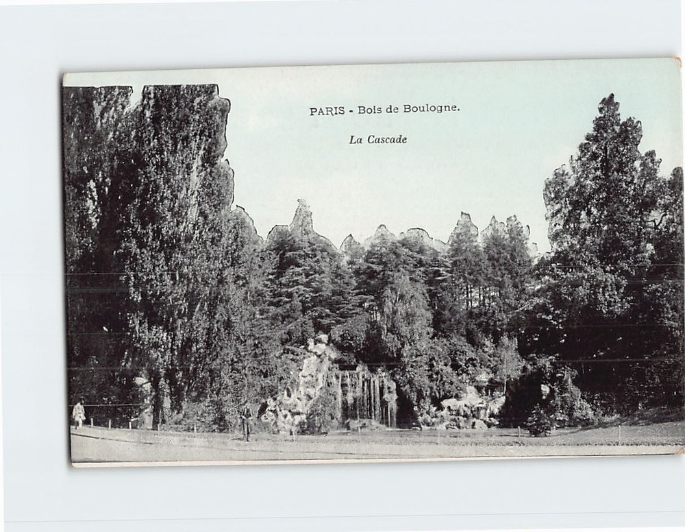 Postcard La Cascade Bois de Boulogne Paris France