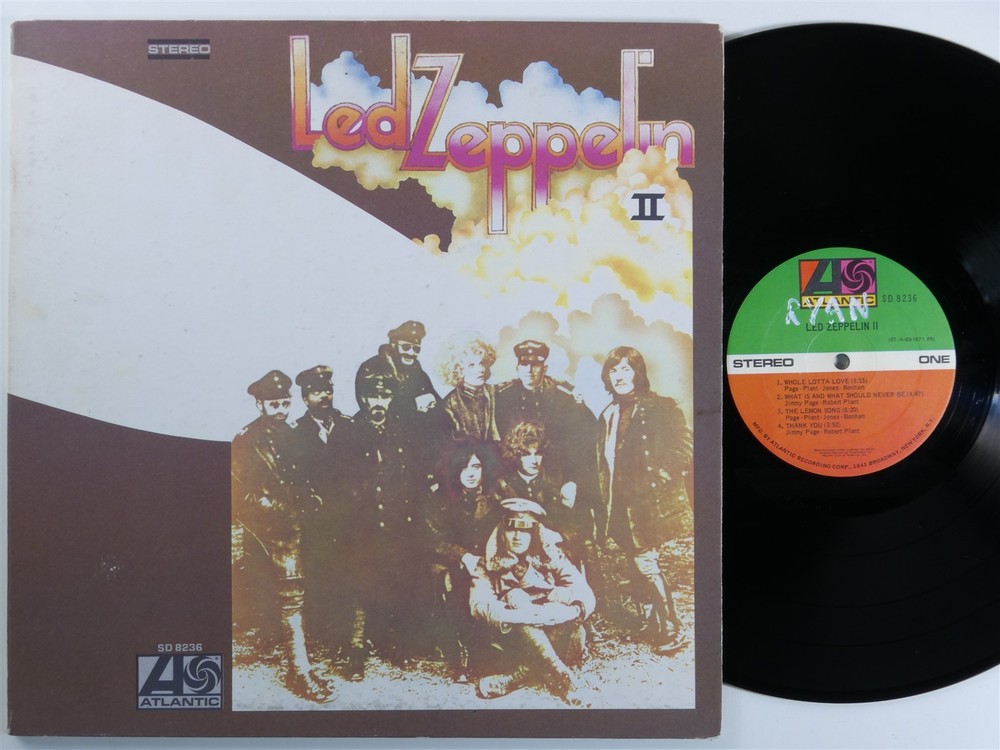 LED ZEPPELIN II ATLANTIC LP club edition matte gatefold f