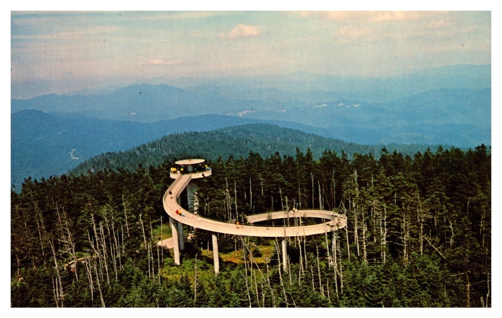 postcard Clingman's Dome Tower Great Smoky Mountains Tennessee A7984