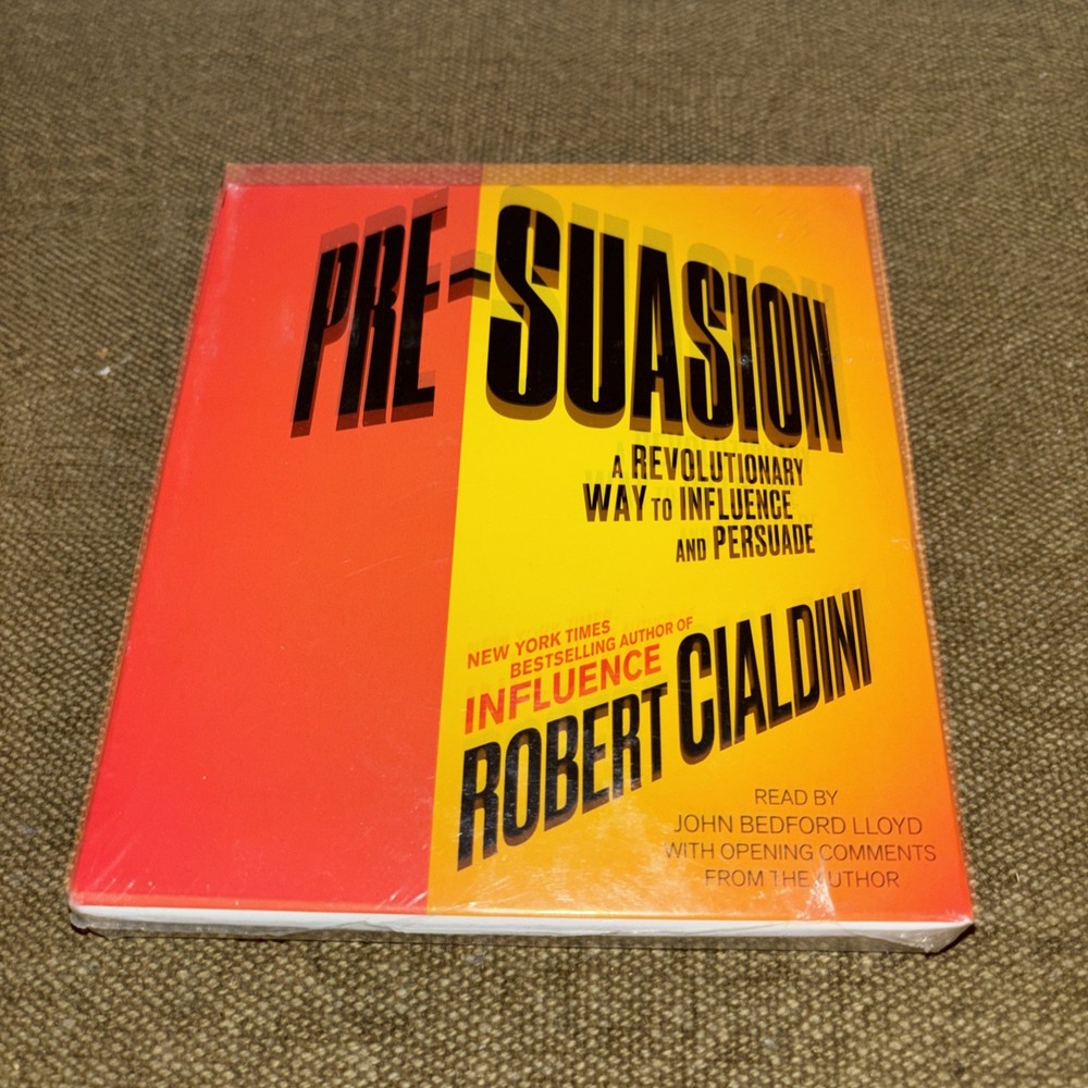 Pre-Suasion Robert Cialdini. Revolutionary Way To Influence & Persuade. Sealed!