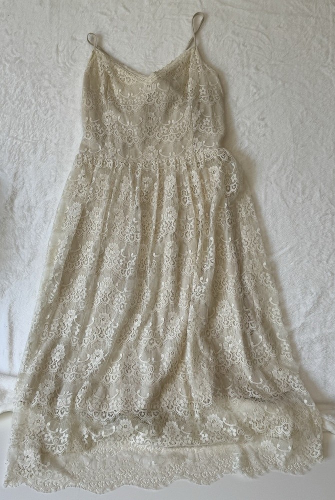 Abercrombie & Fitch Women's Sleeveless Dress floral white Large
