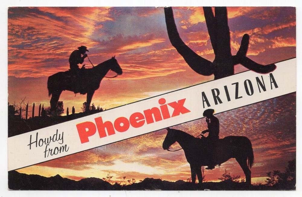 1970s? Chrome - CLOSEOUT - Cowboys, Howdy from Phoenix, Arizona