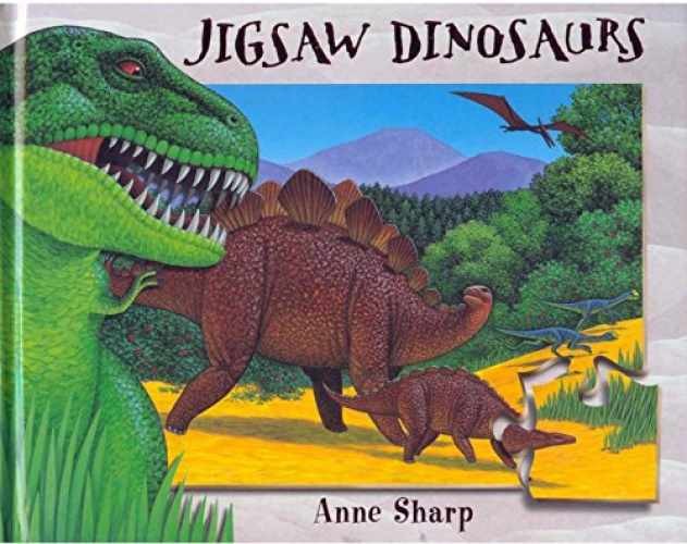 Jigsaw Dinosaurs - Hardcover, by Anne Sharp - Very Good x