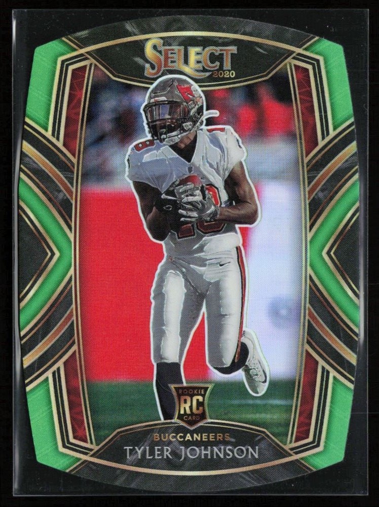 2020 Panini Select Club Level Die-Cut Prizm Neon Green Tyler Johnson RC Tampa