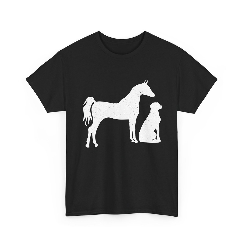 Horse with Dog Shirt, Horseback Riding Lovers Horses Owner Women Men Shirt