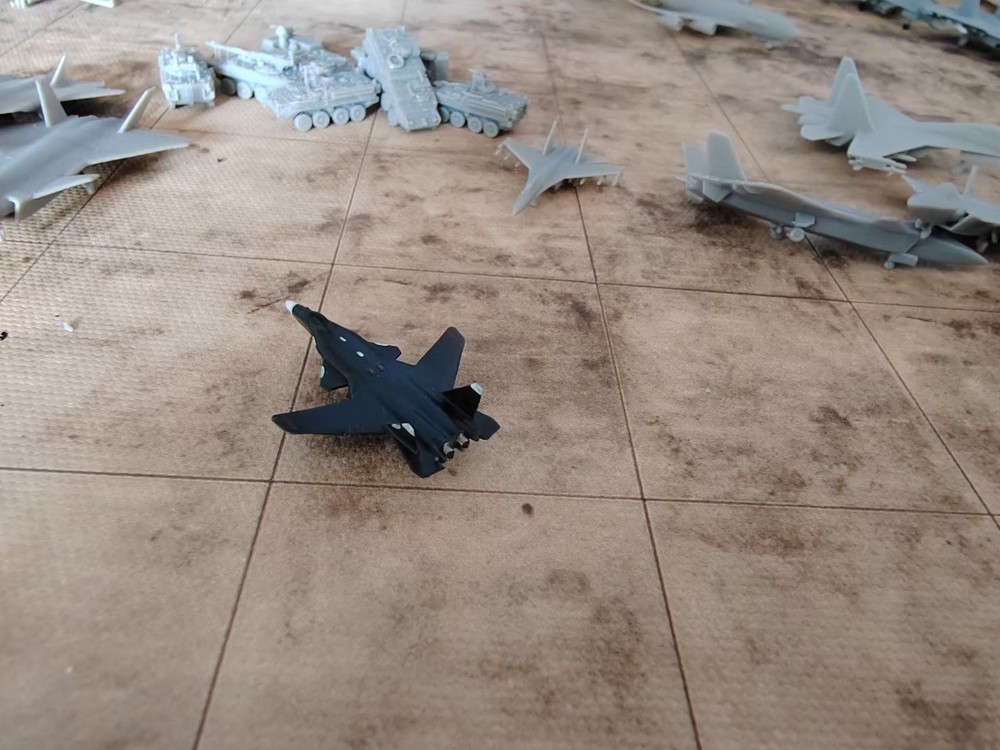 3D printed Firkin model of 1350/400/700 Russian Sukhoi Su-47 fighter jet