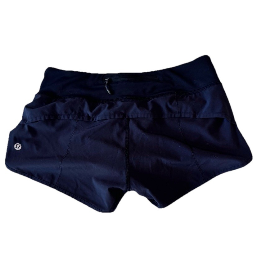 Lululemon  Black Speed Up Lined Short Women’s Size 4, Lightweight,quick Dry