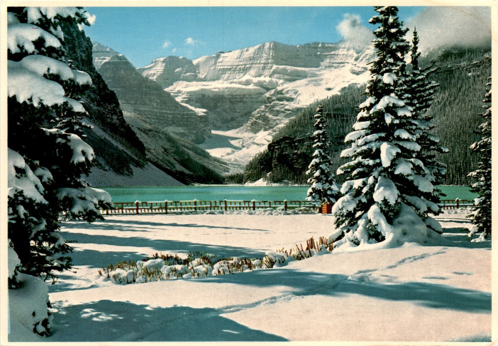 Banff National Park, Alberta, Canada, Lake Louise, Canadian Rockies Postcard