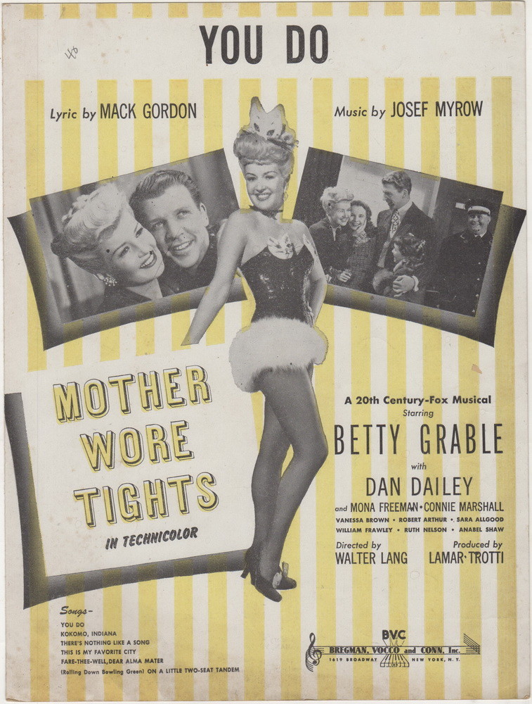 You Do,  Mother Wore Tights,1947, Vintage Movie Music, Betty Grable