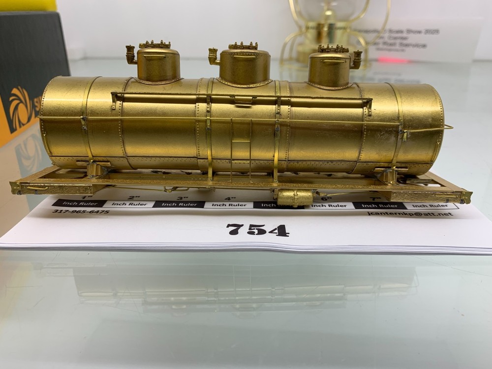754 Sunset Models Pennsylvania Railroad TM8A 3 Dome Tank Car Brass O Scale 2Rail