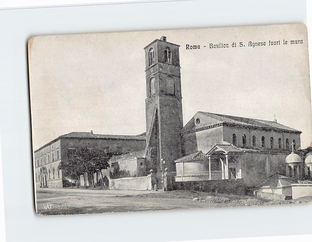 Postcard Basilica di S. Agnese fuori le mura Rome Italy