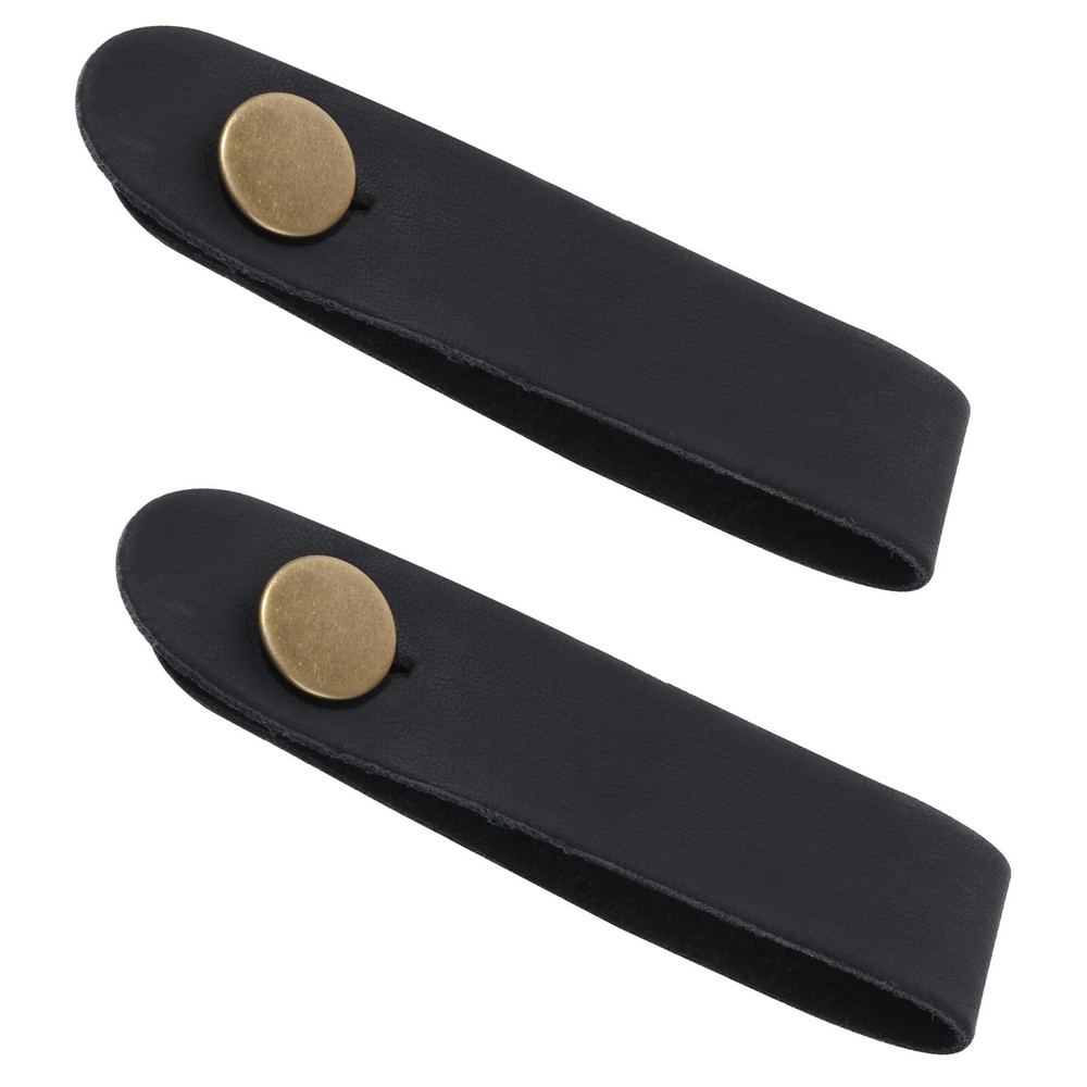 2pcs Leather Guitar Neck Strap, Acoustic Guitar Headstock Strap Tie with Butt...
