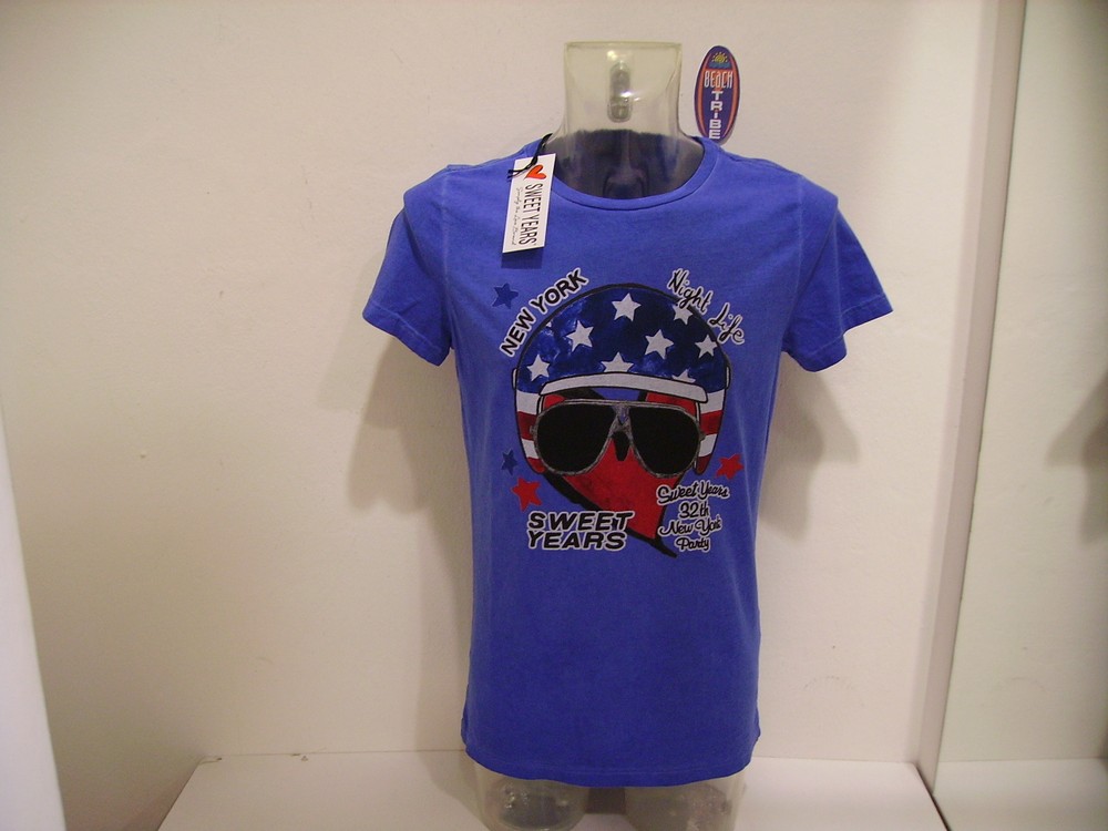 SWEET YEARS Men's short Sleeve Jersey SYU791 Royal Blue Light L