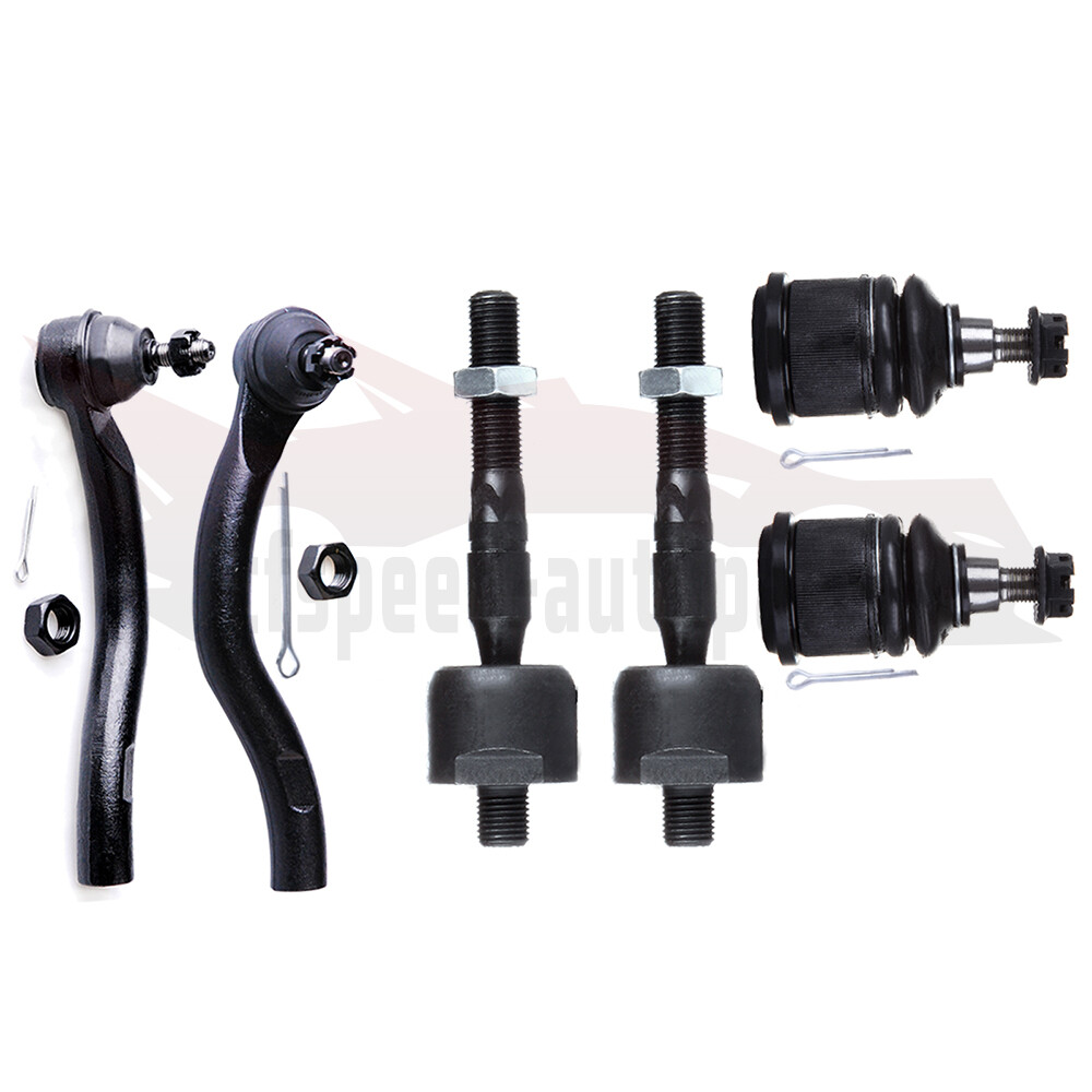 6pcs Front Lower Ball Joints & Tie Rod Ends for 03-07 Honda Accord