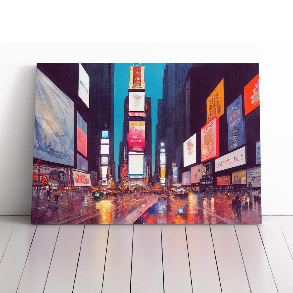 Times Square New York Vol.3 Canvas Wall Art Print Framed Picture Home Decor
