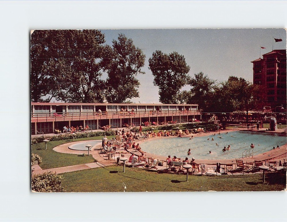 Postcard Pool View Edgewater Beach Hotel Chicago Illinois USA