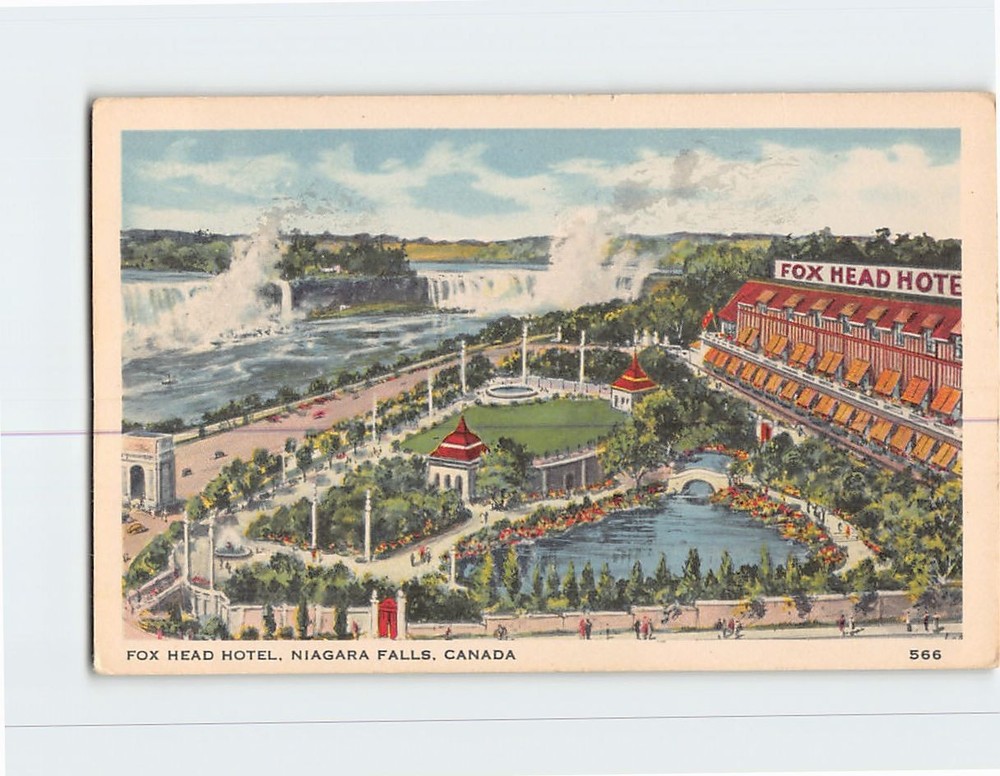 Postcard Fox Head Hotel Niagara Falls Canada