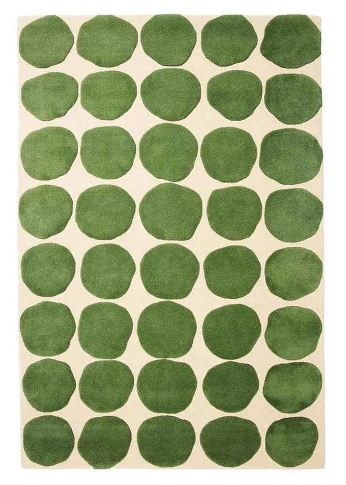New Design Hand Tufted Nz Wool Rug Color Green Handmade Luxury Carpet Area Rug