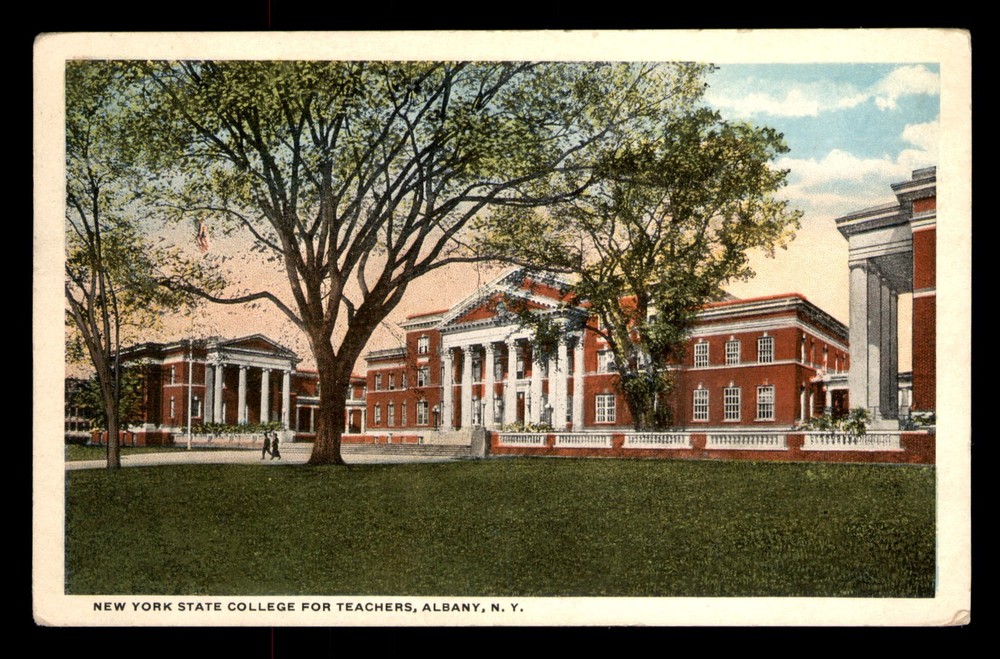 New York State College For Teachers Albany New York NY Posted Building Postcard