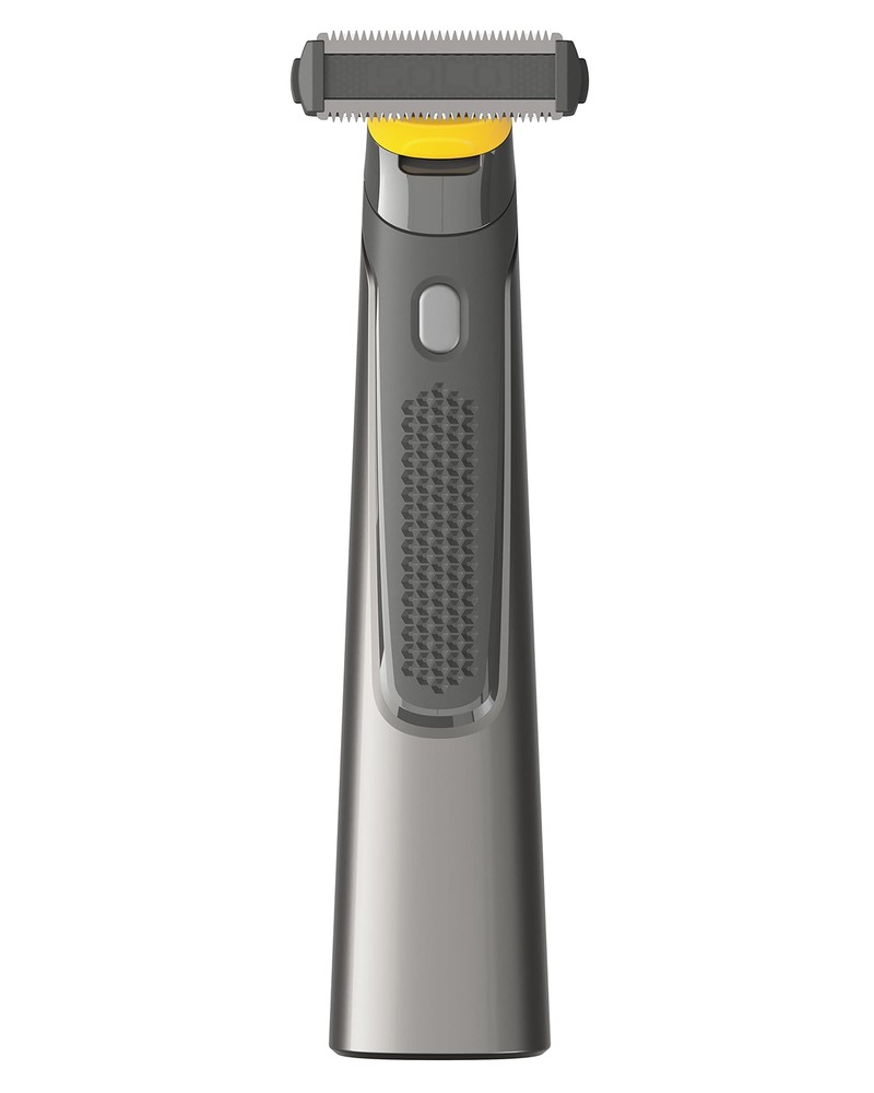 MicroTouch SOLO Titanium Rechargeable Beard & Body Razor that Trims Edges Sha...