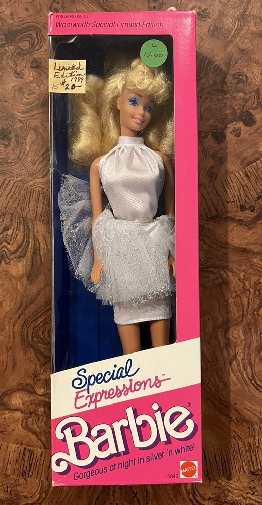 Barbie Woolworth Special Limited Edition Special Expressions Doll 1989 NRFB