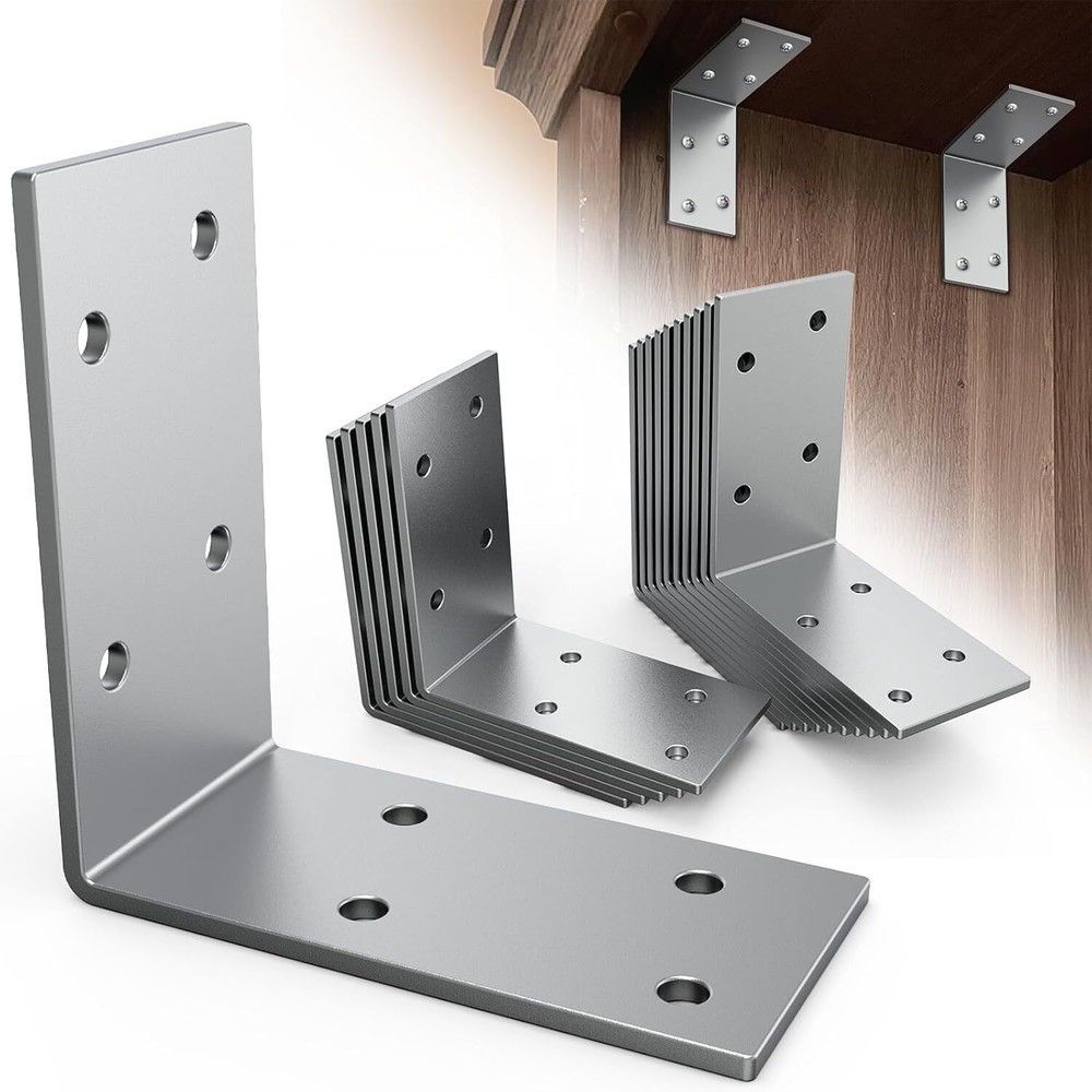 15 Pcs L Brackets Heavy Duty 12-ga Angle Fastener 3