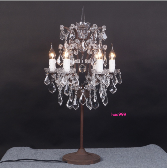 Foucault's Orb Industrial Crystal Table Light Vintage Candle Desk Lamp Lighting