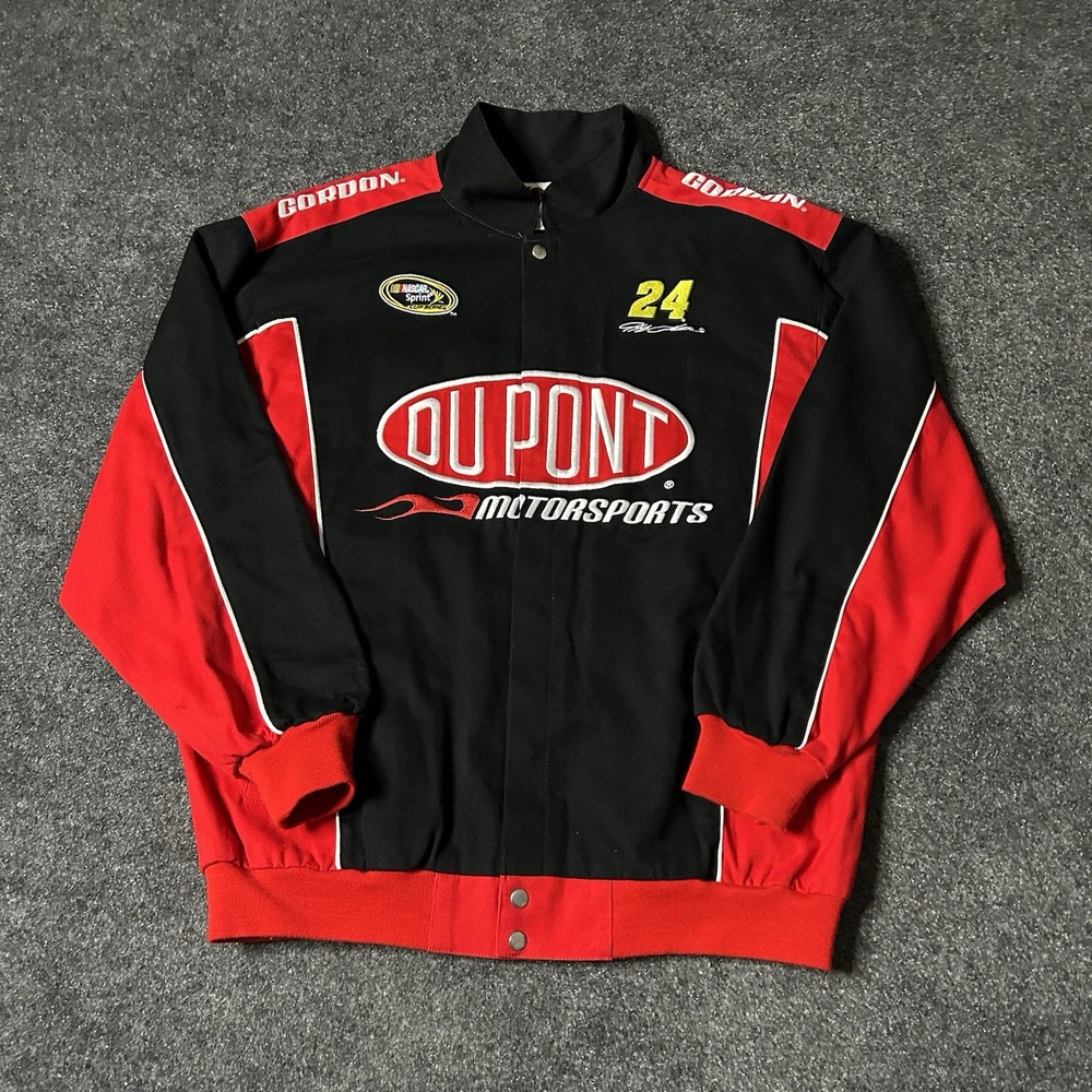 DuPont Racing NASCAR Jeff Gordon Black and Red Jacket Men’s XL