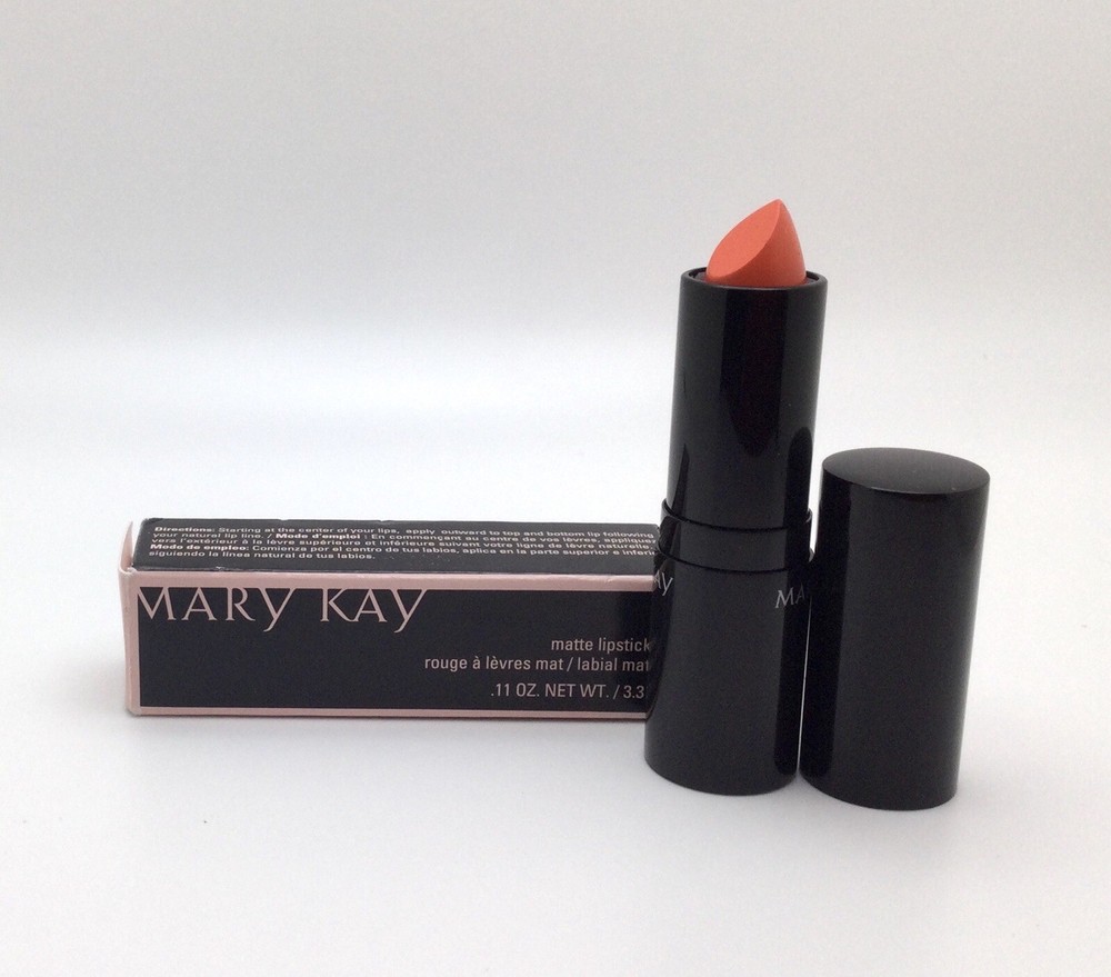 New In Box Mary Kay Matte Lipstick Orange Mio #136539 Full Size Fast, Free Ship