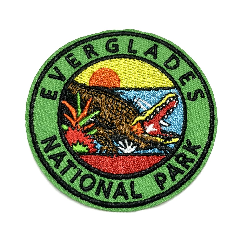 Everglades National Park Patch Embroidered Iron-On Applique Travel Souvenir